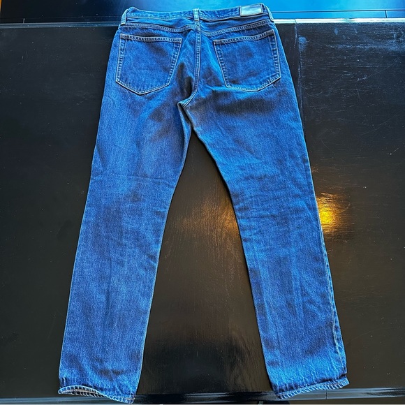 J. Crew 32x32 The Sutton Fit Darker Wash Jeans Denim Straight Fit Dad Jean - Picture 10 of 12
